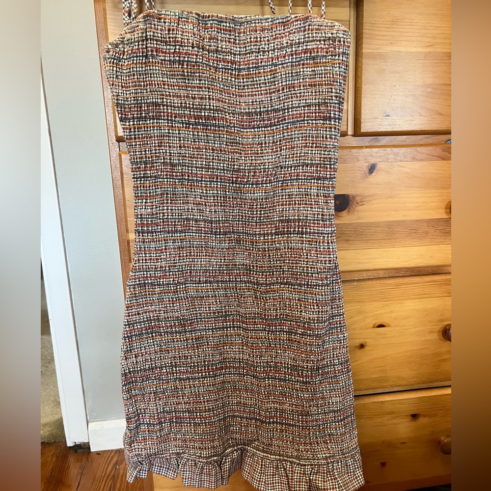 Form fitted multi colored dress